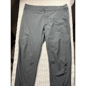 North Face Men 40x32 Paramount Pants Gray Stretch Drawstring Outdoor Hiking EUC